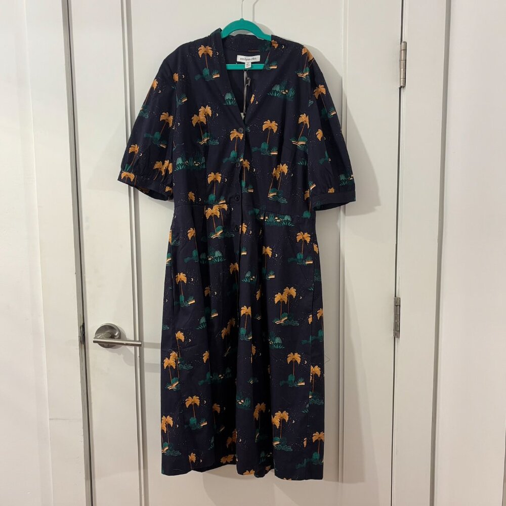 NWT- Emily and Fin button front midi dress - Picture 1 of 3